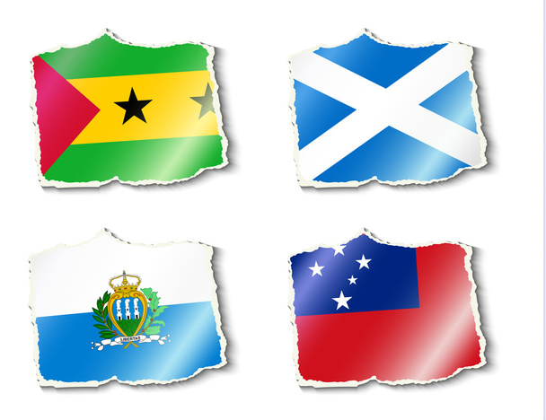flags of the world - Vector, imagen