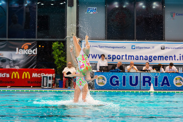 BPM Sport Management Synchroonzwemmen team - Foto, afbeelding