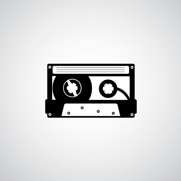 Stará páska kazeta ikona - Vektor, obrázek