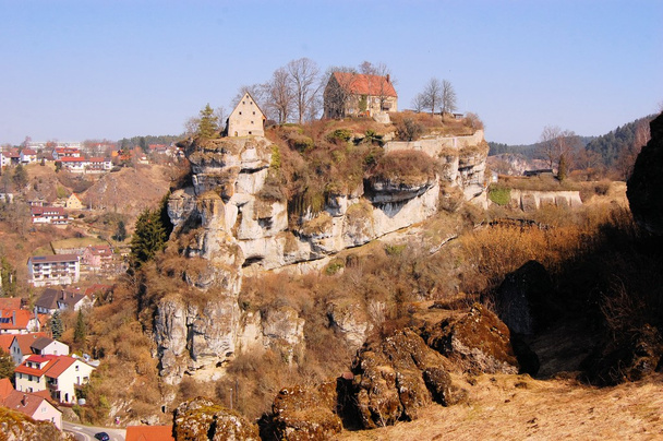 Pottenstein kasteel in Frankische Zwitserland, Duitsland - Foto, afbeelding