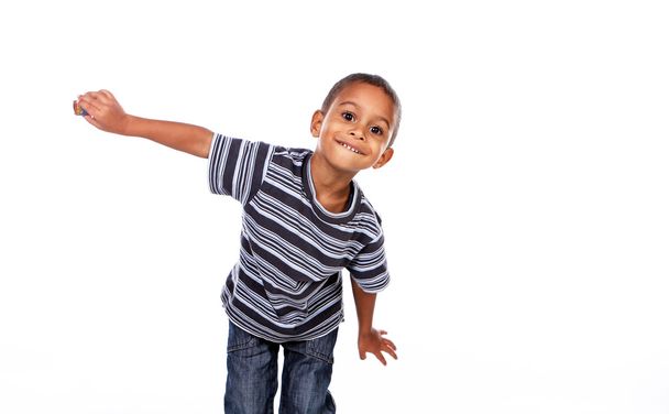 Cute african child in studio. - Photo, image