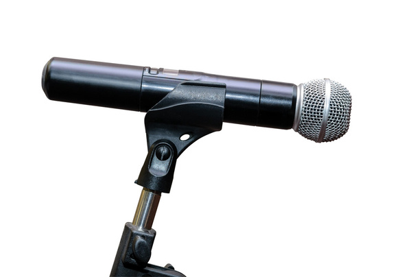 micrófono sobre fondo blanco - Foto, imagen
