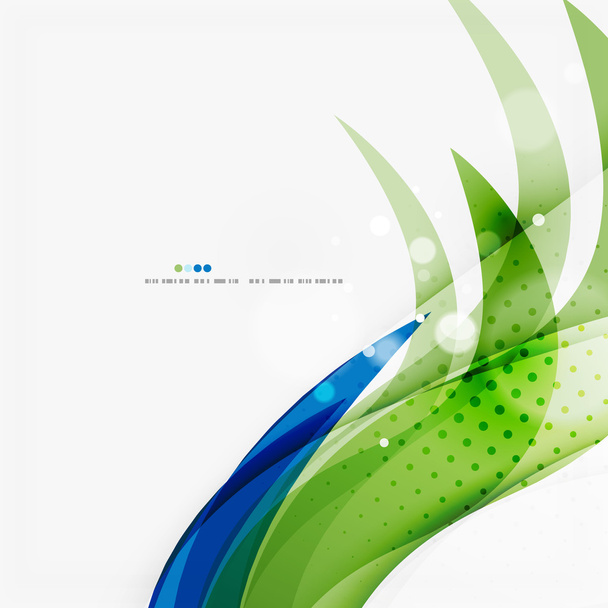 Green and blue light air lines - Vector, Image