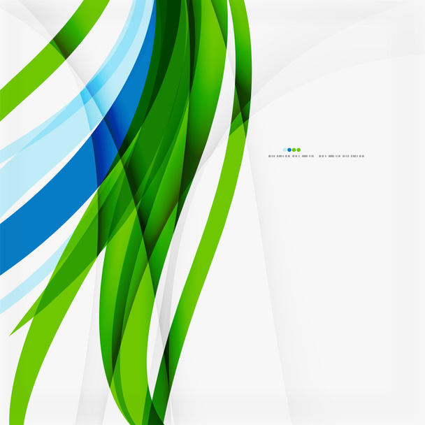 Зеленые синие волны
 - Вектор,изображение