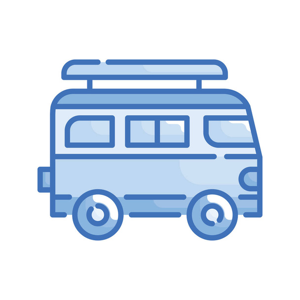 caravana vetor Azul série ícone estilo ilustração. Arquivo EPS 10 - Vetor, Imagem