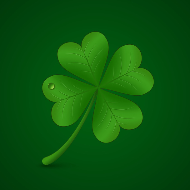 Four leaf clover. St. Patricks day symbol - Vector, Image