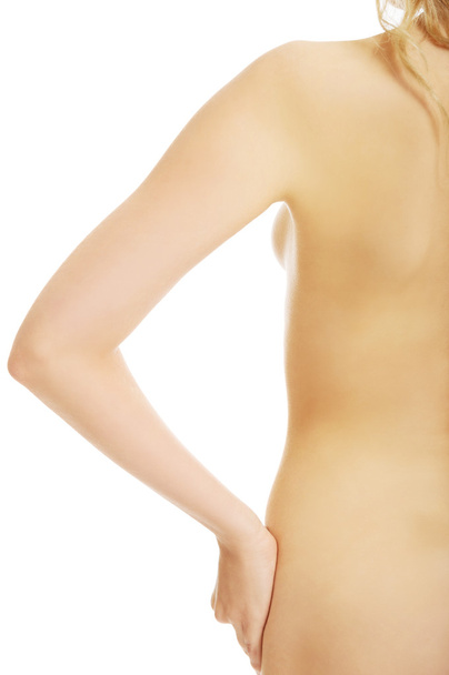 Topless kobiety z ręką na biodrze - Zdjęcie, obraz