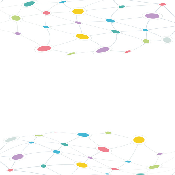 Тезисная схема социальной сети
 - Вектор,изображение