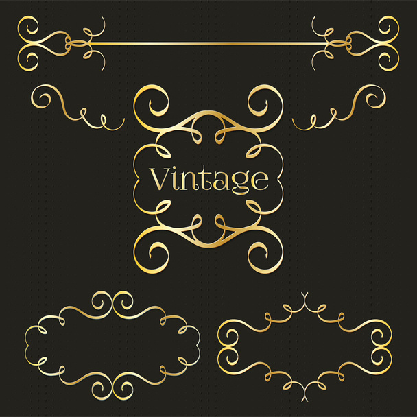 calligraphy monogram, vintage pattern logo - Vetor, Imagem