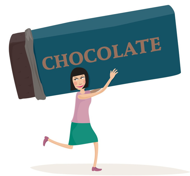 Schokoladendieb - Vektor, Bild