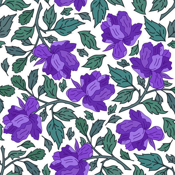 Seamless floral pattern  - Vetor, Imagem