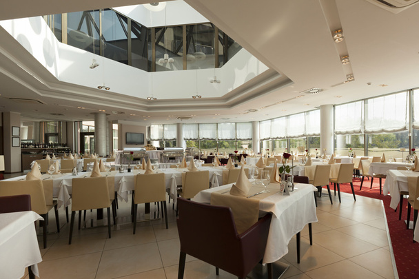 Bright restaurant interior - Photo, Image