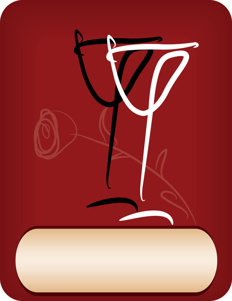 Wine list design - Vector, Image
