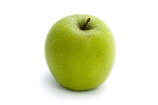 zöld alma elszigetelt fehér. - Fotó, kép