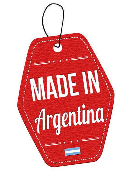 Hecho en Argentina etiqueta o etiqueta de precio
 - Vector, Imagen