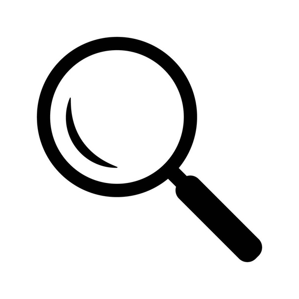 Loupe icon. Magnifying glass icon, magnifier symbol.  - Vector, Image