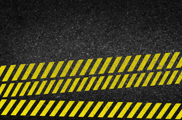 Danger arrows on asphalt texture. illustration - Zdjęcie, obraz