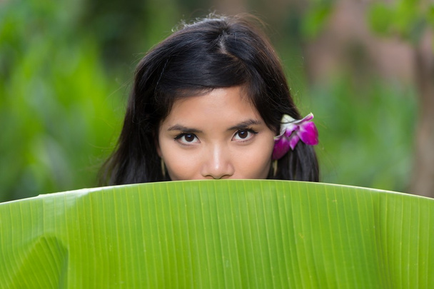 Portrait sensuel d'une jeune Vietnamienne
 - Photo, image