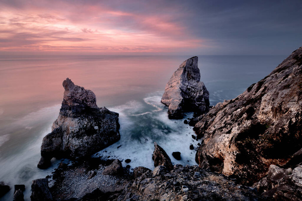 amazing seascape of the sea at sunrise. - Photo, Image