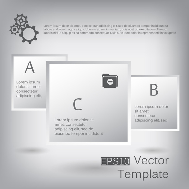 square elements for infographic - Vector, Image