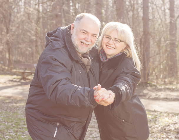 Gelukkige ouderen Senior romantisch paar - Foto, afbeelding