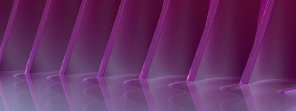 A fantastic, clear, and modern art-like Bezier curve with a purple Elegant and Modern 3D Rendering image backgroundhigh Resolution 3D rendering image - Photo, Image