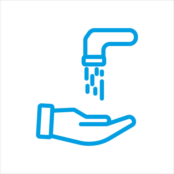 πλύνετε τα χέρια εικονίδιο διάνυσμα σύμβολο - Διάνυσμα, εικόνα