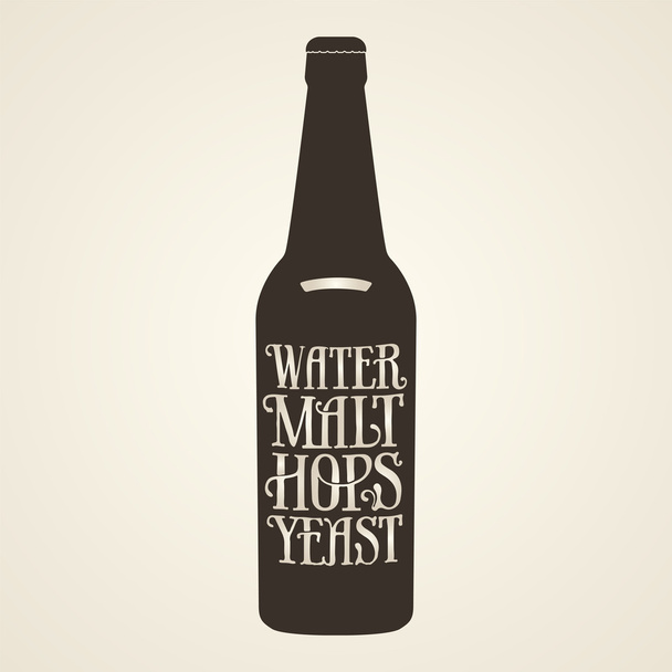 Эмблема винтажного пива
 - Фото, изображение