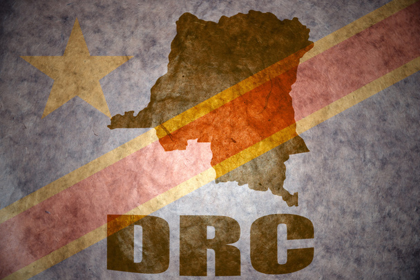 democratic republic of the congo vintage map  - Photo, Image