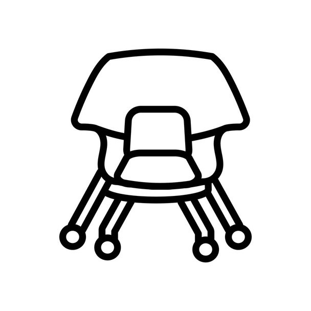 Vientre icono de la silla en el vector. Logotipo - Vector, imagen