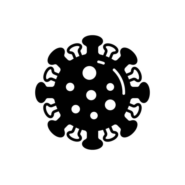 Coronavirus icoon in vector. Logotype - Vector, afbeelding
