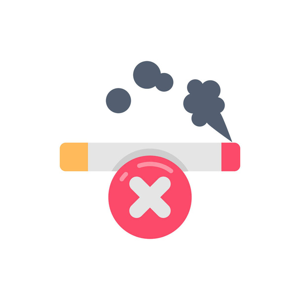 No fumar icono en el vector. Logotipo - Vector, Imagen