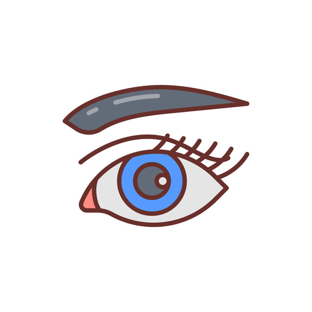 Ícone de olho no vetor. Logotipo - Vetor, Imagem