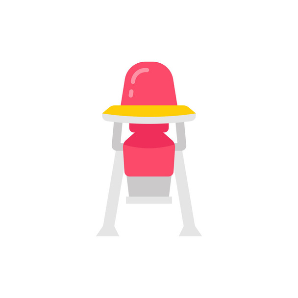 Baby stoel icoon in vector. Logotype - Vector, afbeelding