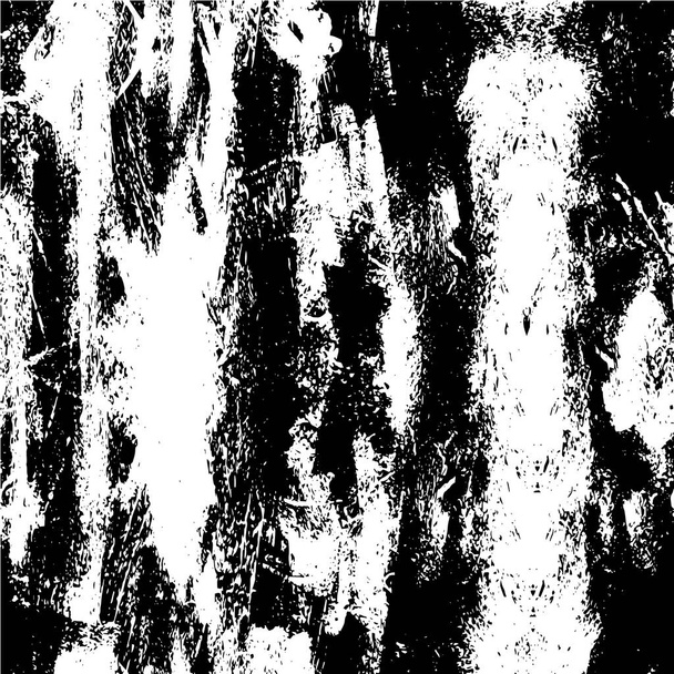 Textura superpuesta de grunge vectorial. Fondo blanco y negro. La ilustración monocromática abstracta incluye un efecto desvanecido en tonos oscuros - Vector, Imagen