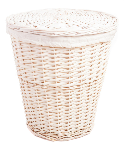 White wicker basket - Photo, Image