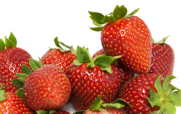 frische Erdbeeren isoliert - Foto, Bild