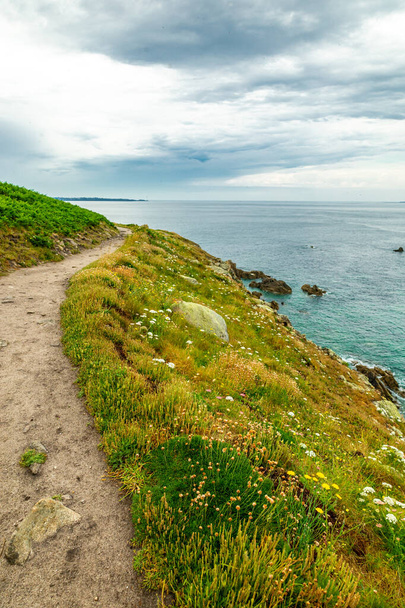On the road at the westernmost point of central France in beautiful Brittany - France - Photo, Image