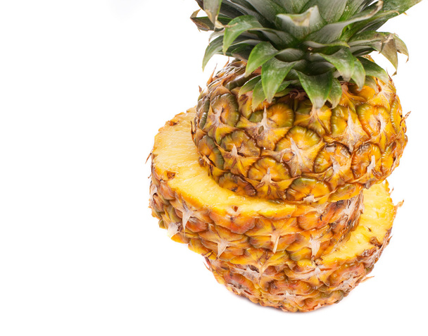 Sliced pineapple isolated - Photo, Image