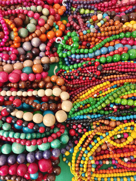 close - up shot of beads of various colors - Photo, Image