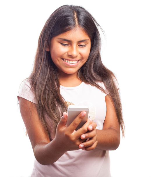 Girl using smartphone - Fotografie, Obrázek