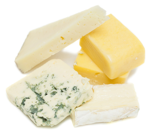 Cheese types isolated - Foto, Bild