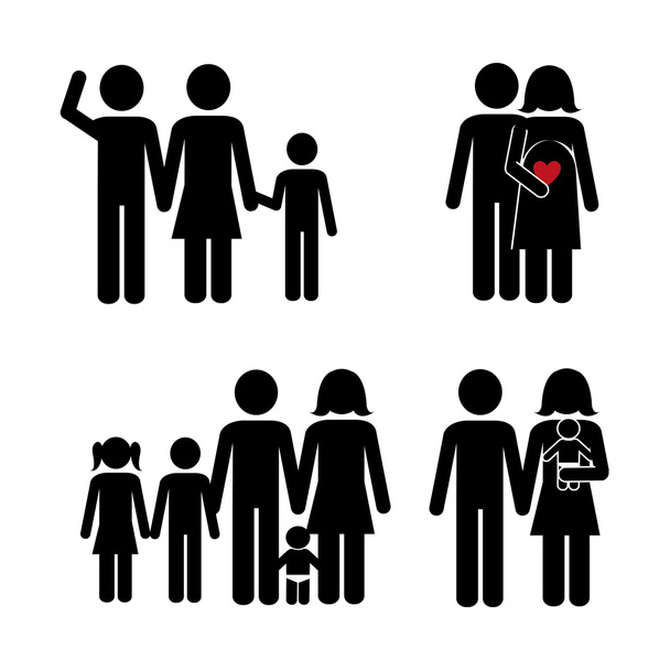 Family design, vector illustration. - Vector, Image