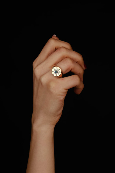 luxury gold and diamond jewelery - Foto, imagen