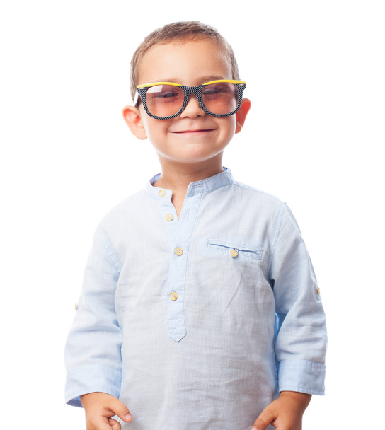 Boy in retro sunglasses - Фото, изображение