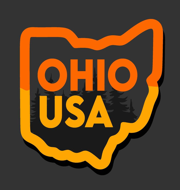 ohio united states of america - Vector, Image