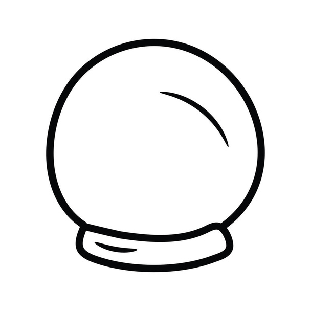 Esfera mágica vetor esboço Ícone Design ilustração. Símbolo de jogos no fundo branco arquivo EPS 10 - Vetor, Imagem