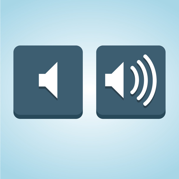 Sonido y No hay icono de sonido ideal para cualquier uso. Vector EPS10
. - Vector, imagen