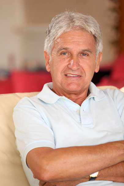 Senior man at home - Foto, Imagem