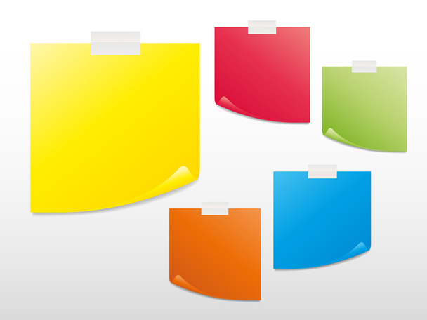 Colorful Sticky Notes - Vecteur, image